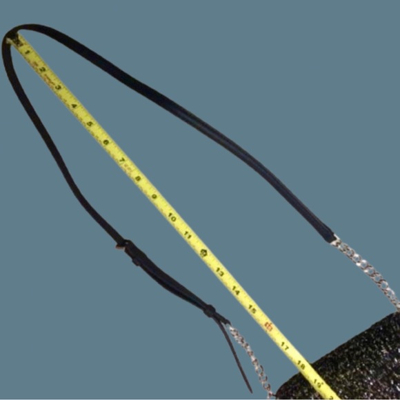 KATE SPADE Black and Silver Slide Lock Clutch Crossbody Bag Silver Accents NWOT - Picture 7 of 17